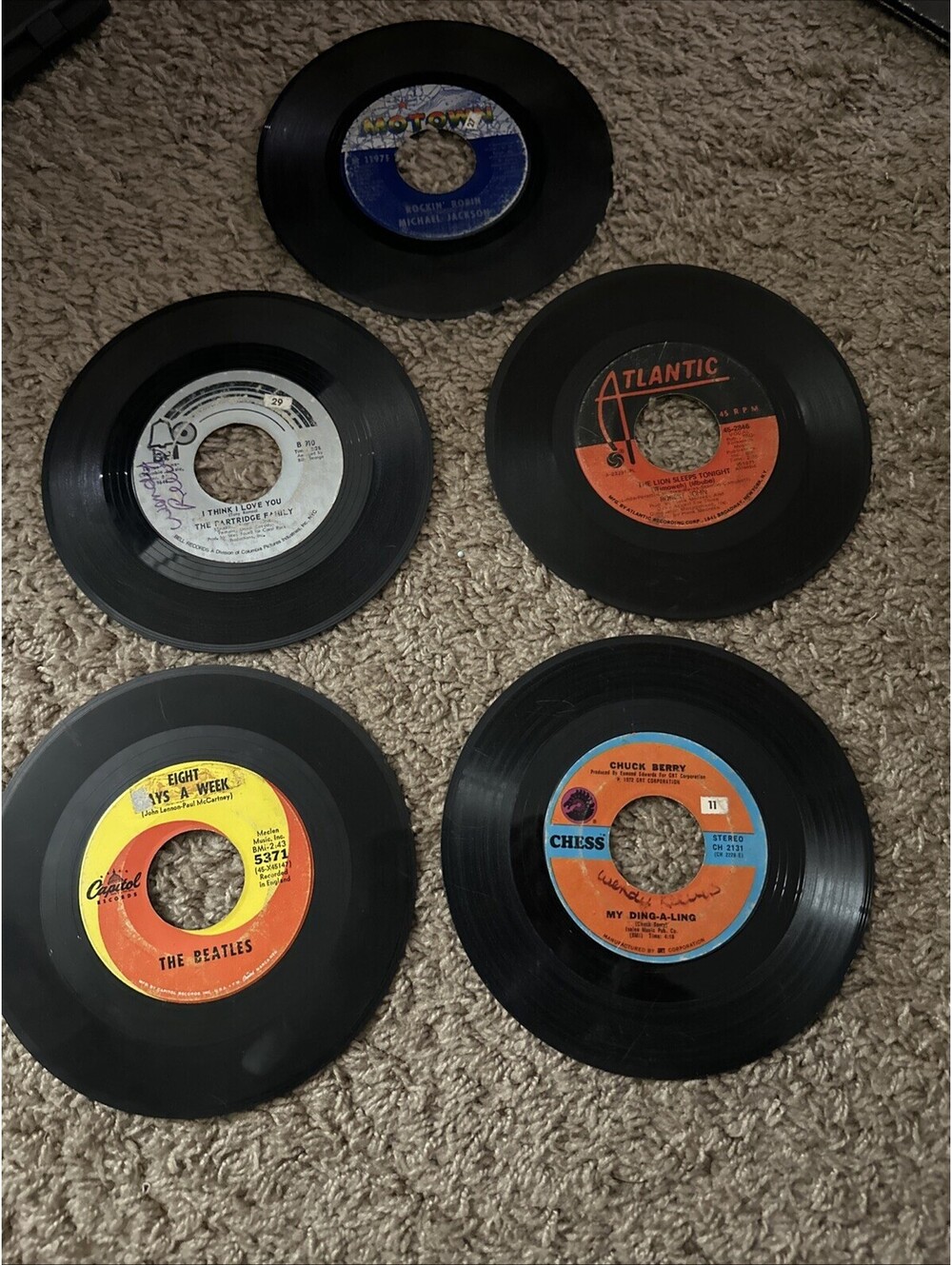 Set of 5 Vinyl Albums